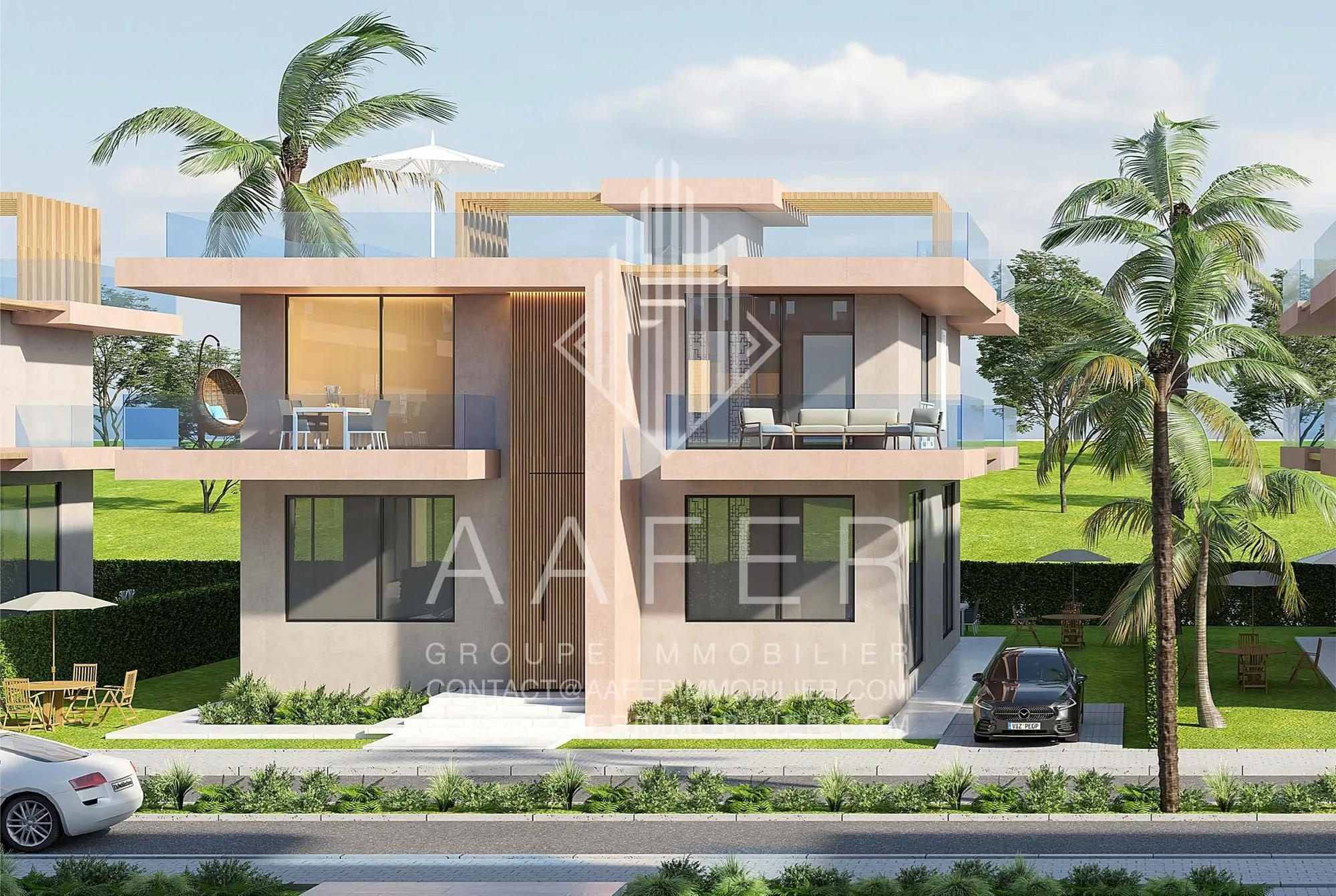 Impressie van een vrijstaande villa in Aryano
