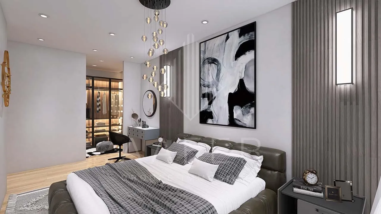 Impressie van een slaapkamer in Cavali