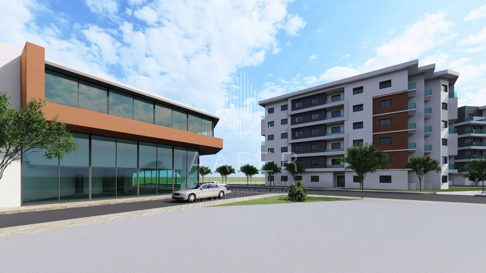 Showroom en woongebouwen van Résidence Ennaseem