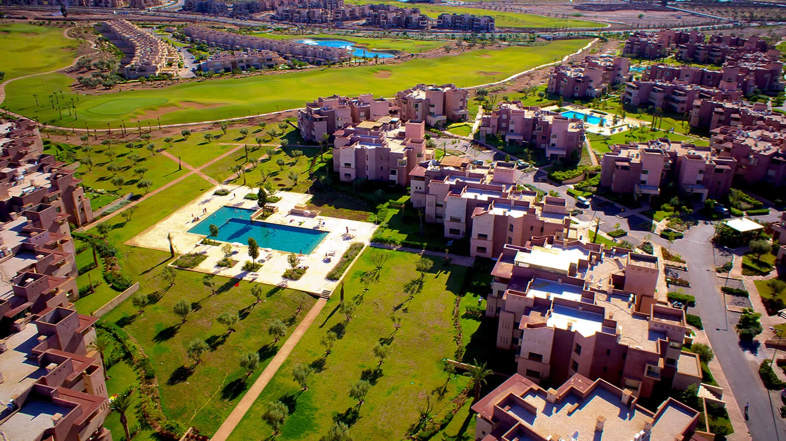 Woningen en groen in Marrakech Golf City